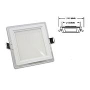 Trade Shop - Pannello Led Slim Incasso Quadrato 24 Watt Luce 3000k 6500k 4000k 265v P-205eq -