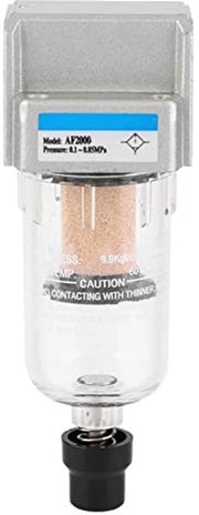 Filtro d'aria 750 L/min - Separatore acqua - Sistema pneumatico - G1/4 pollice - Precisone filtrante 5 μm - Sfoglia automatica - Unità filtro aria