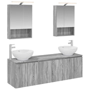 Set di Armadi da Bagno 5 pcs Sonoma grigio Legno ingegnerizzato 3406484