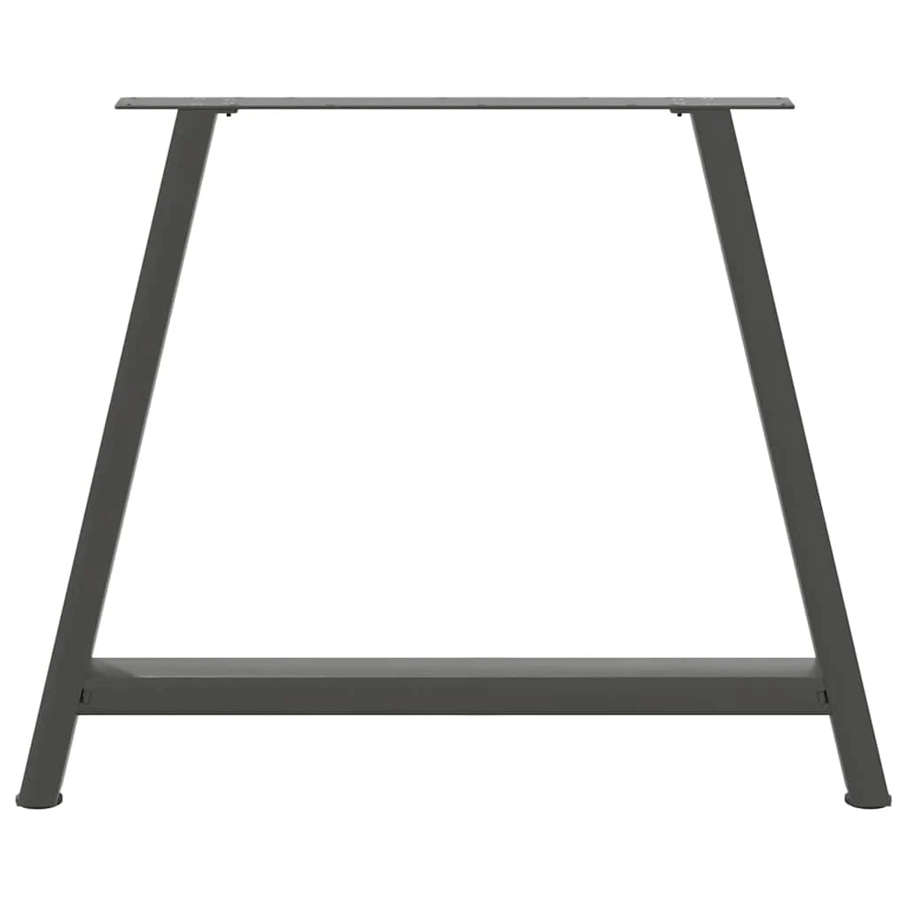 Set di 2 gambe per tavolo da pranzo a forma di A 100 x 72 cm supporto robusto design moderno acciaio antracite 02_0057142