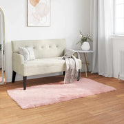 Tappeto in finta TAFALLA Rosa 80 x 150 cm Poliestere 42021544