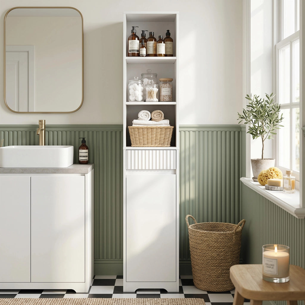 Mobile Bagno Alto ¨C Minimal ¨C Bianco 60x30x80