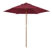 OMBRELLONE IN LEGNO DA ESTERNO GIARDINO BORDEAUX 2.5 M