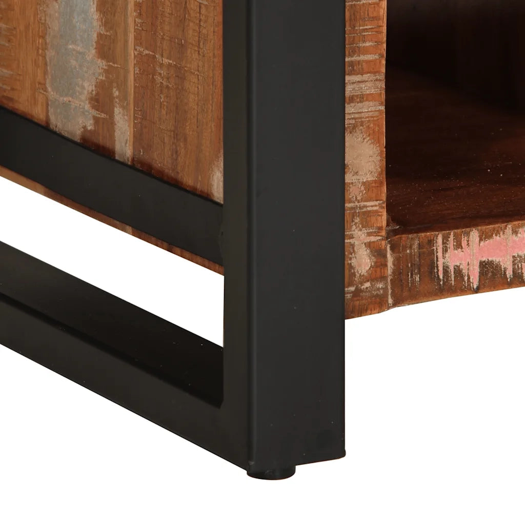 Credenza | Madia | Buffet da pranzo | Armadio da pranzo Multicolore 55x35x70 cm in Legno Massello Recupero
