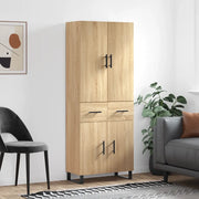 Credenza Rovere Sonoma 69,5x34x180 cm in Legno Multistrato 3198172