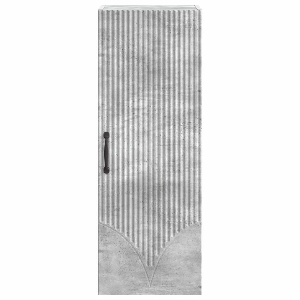 Mobiletto a muro Grigio Cemento 33 x 34,5 x 90 cm 898928