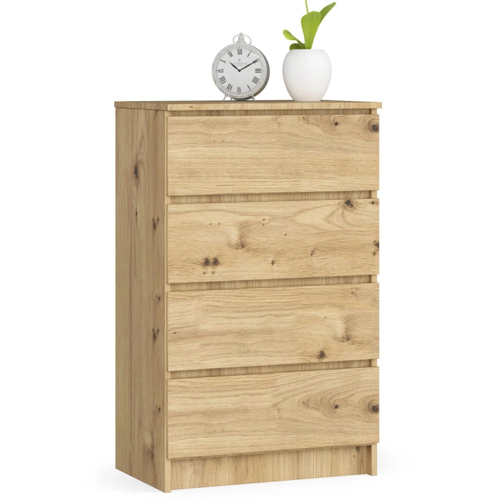 Cassettiera AKORD K60 Cassettiera Quercia Artisan 60 cm 4 cassetti 60x40x99 cm