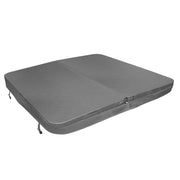 Copertura per vasca idromassaggio Coperchio Spa 2.2 x 2.2m quadrato Grigio Hard Top Resistente alle intemperie PVC in Pelle