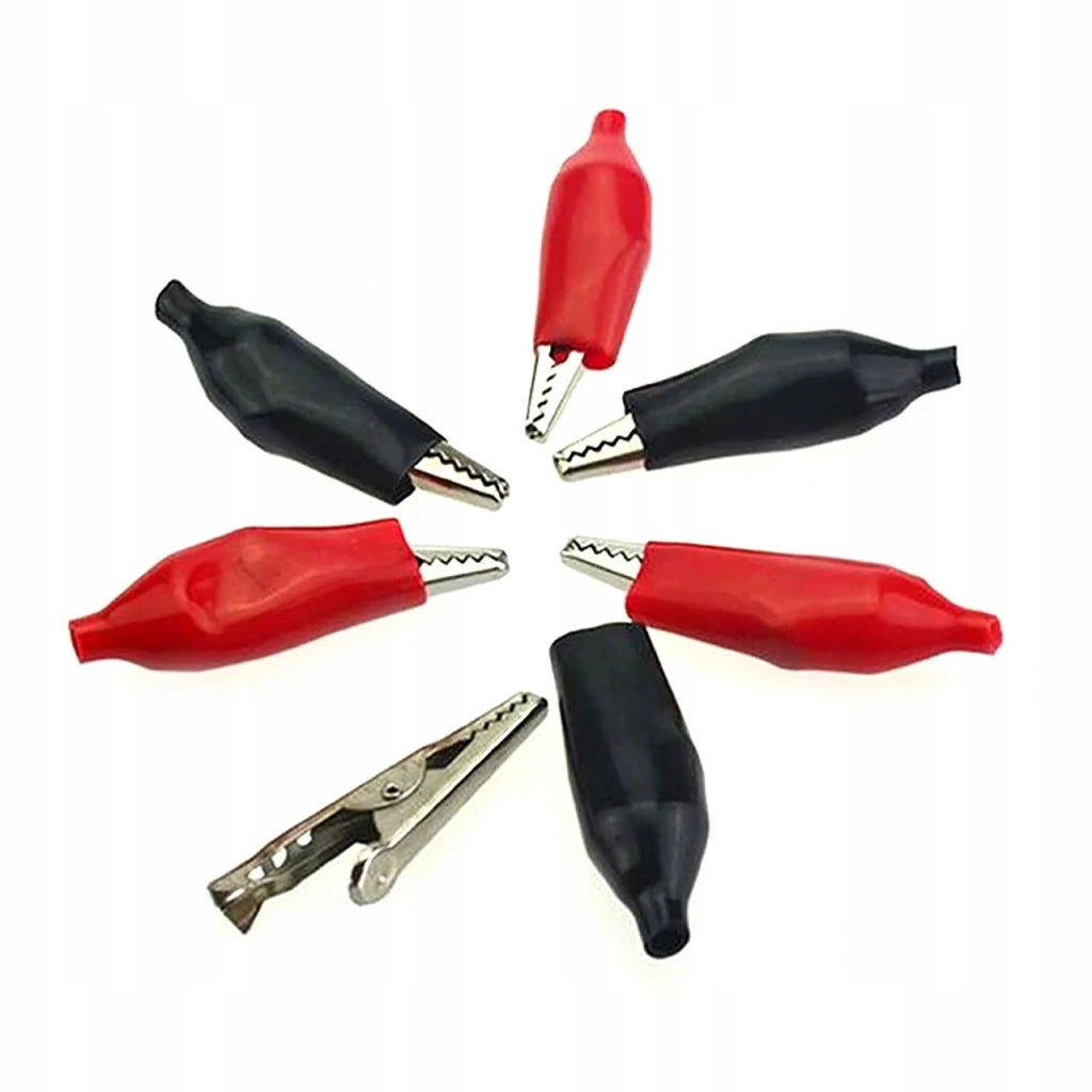 Coccodrilli Isolati Rosfix Set 2 Pezzi – Nero e Rosso | Corrente Massima 4A