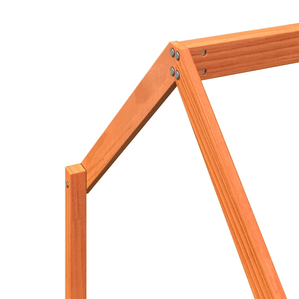 Giroletto per Bambini-Struttura Letto Bambini Marrone Cera 90x190cm Legno Massello Pino 811064