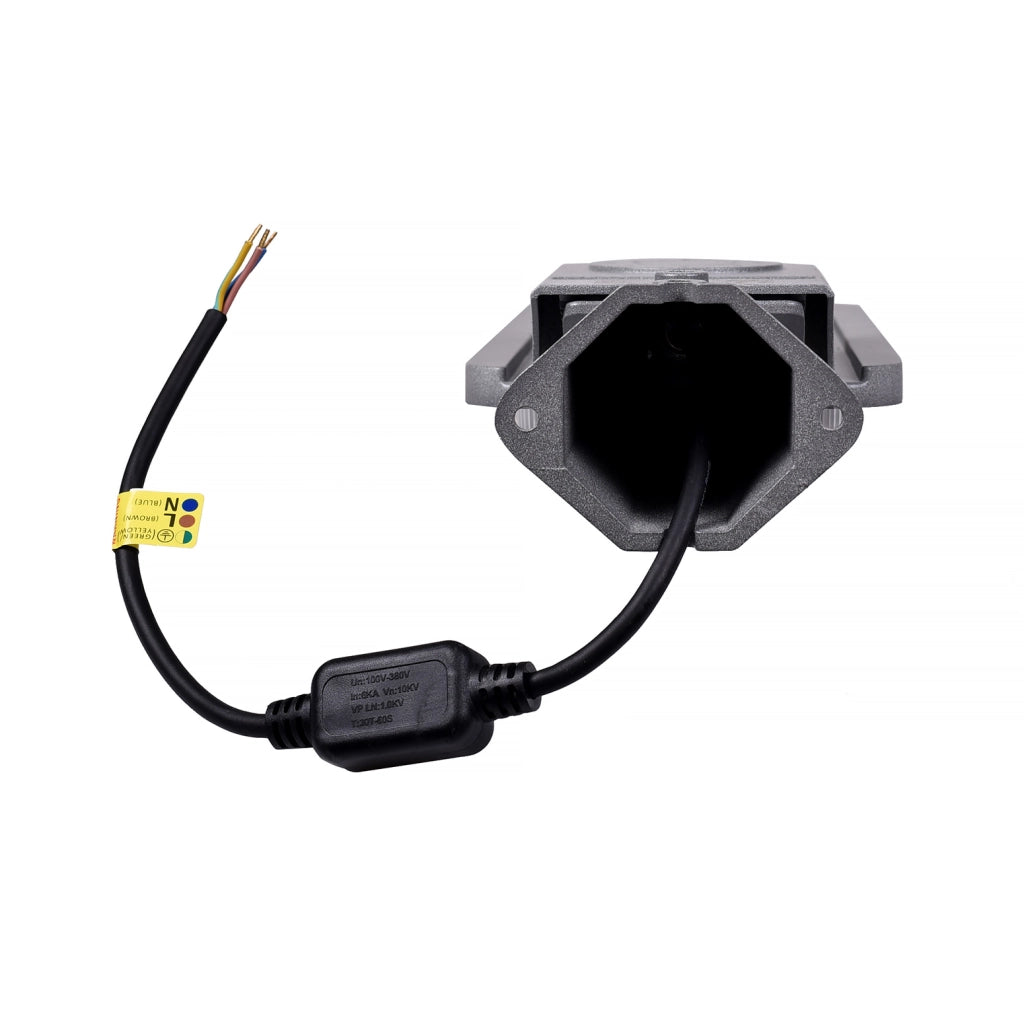 LAMPIONE STRADALE LED 100W GRIGIO LUCE NATURALE 4000K° - ILLUMINAZIONE PER ESTERNI IP65