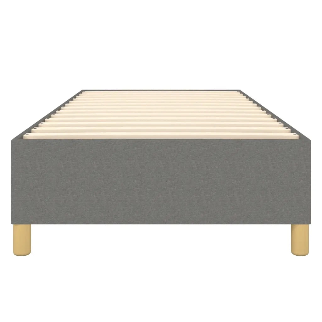 Struttura Letto a Rete a Molle-Giroletto Grigio Scuro 80x200 cm Tessuto 851593