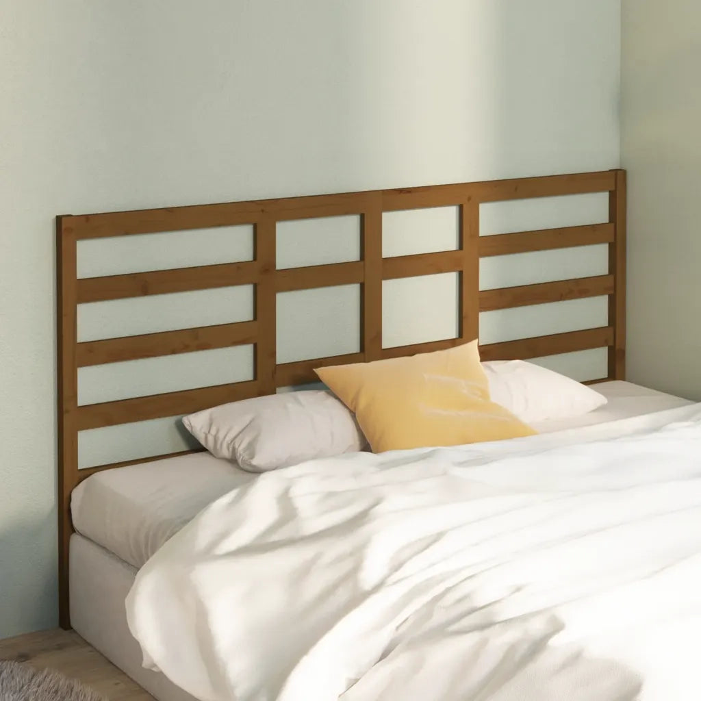 Testiera | Testata per Letto ambra 186x4x104 cm in Legno Massello di Pino