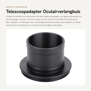 Adattatore per telescopio - Tubo ottico estensibile - Alta qualità alluminio - 1,25 pollici - M42 - Telescopio Prime - Sostituzione perfetta - Adatto per telescopi...