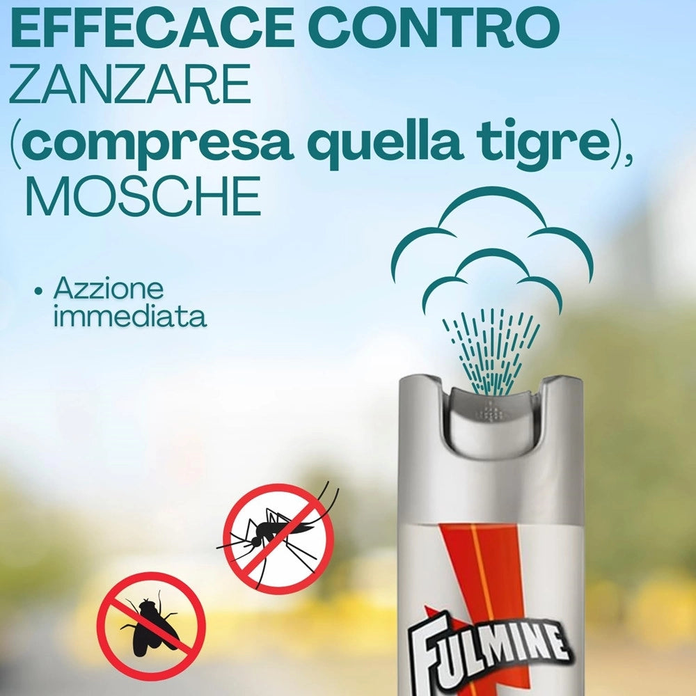Trade Shop - Set 24pz Bombolette Insetticida Spray Per Mosche Zanzare 400ml Per Uso Domestico 737622 -