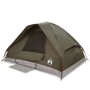 Tenda da Campeggio | Tenda Familiare a Cupola per 6 Persone Marrone Impermeabile