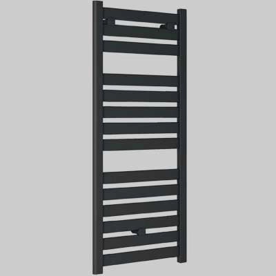 TERMOARREDO CAPRI DRITTO NERO OPACO RAL 9005  H.1420x500 Int.450     LAZZARINI