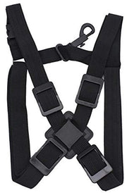 Cinturone per Sassofono Flessibile - Cintura morbida - Disegno Ergonomico - Cotone - Nero - Illuminazione della Colonna Vertebrale - Cintura per Sassofono