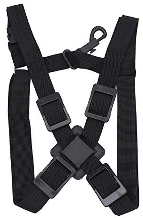 Cinturone per Sassofono Flessibile - Cintura morbida - Disegno Ergonomico - Cotone - Nero - Illuminazione della Colonna Vertebrale - Cintura per Sassofono