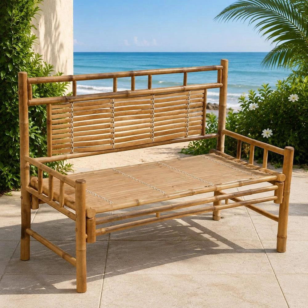 Garden Bench 120 Cm Bamboo