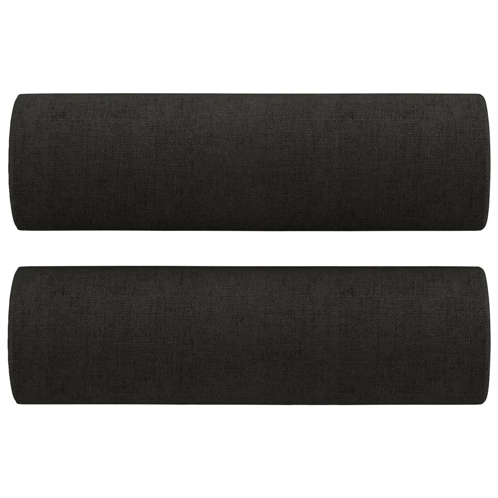 Cuscini Decorativi 2 pz Nero ?15x50 cm in Tessuto CFW2815585