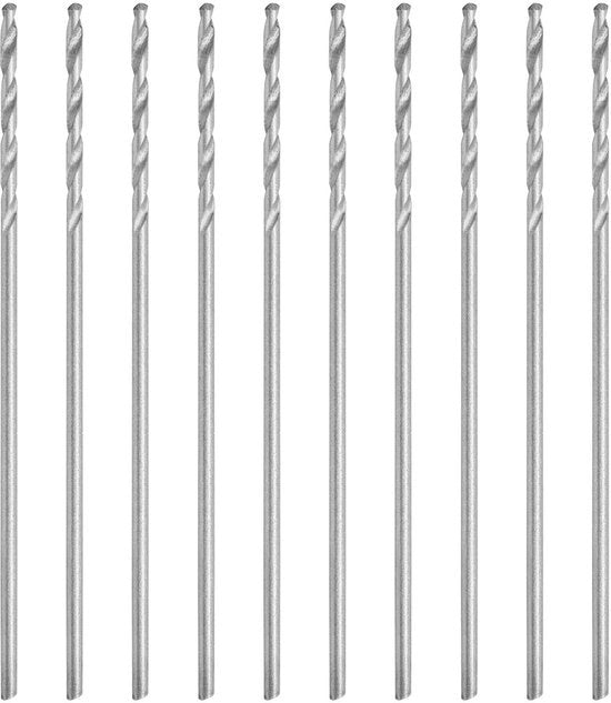 Set di Forbici a Spirale da 10 pezzi - Diametro 0,75 mm - Acciaio Velocissimo - Resistente all'Usura - Resistente al Calore - Materiale Duraturo