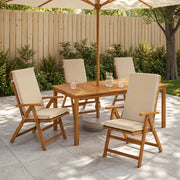Cuscini Bhair Alto Schienale in 4 Pezzi GEMERT 4 pcs Crema 945895