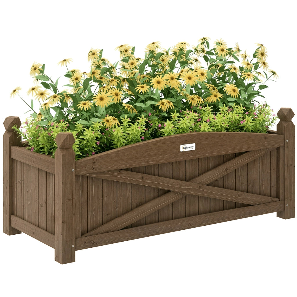 Giardiniera in legno ¨C zephmum ¨C marrone scuro 90x39x37