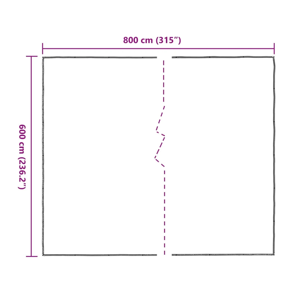 Copertura per Piante Trasparente 6 x 8 m PE CFW1112448