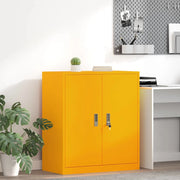 Armadio Giallo senape 80 x 40 x 90 cm Acciaio