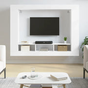 Mobile Porta TV Bianco 152x22x113 cm in Legno Multistratocod mxl 94922