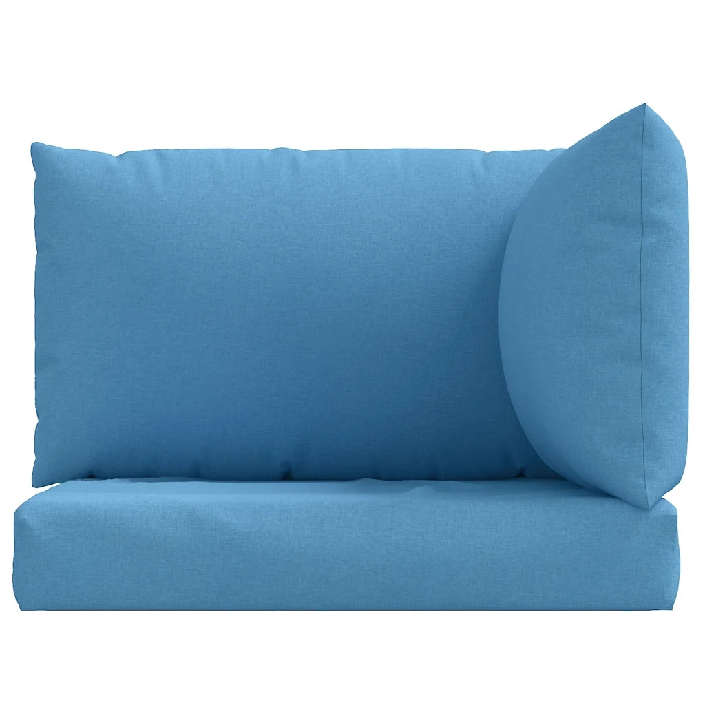 Cuscini per Pallet 3 pz Blu MÃ©lange in Tessuto