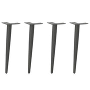 Set di 4 gambe per tavolino da caffè coniche regolabili dal design moderno ed elegante 30-31 cm in acciaio antracite 02_0056807