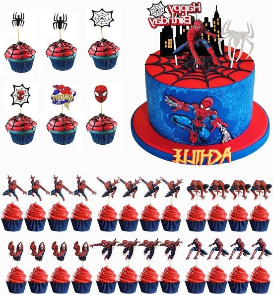 Decorazioni per torta per compleanno, toppe per cupcake, decorazioni per torta, Happy Birthday, festa per bambini, party decorazioni