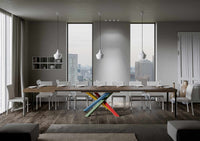 Tavolo Allungabile 130-390x90x77 cm Volantis Noce