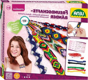 Set di amicizia per bambini con filo in 6 colori - completo con set di perle extra - set di bracciali con istruzioni - per bambini a partire dai 6 anni - con guida per la realizzazione di bracciali tramite filato.