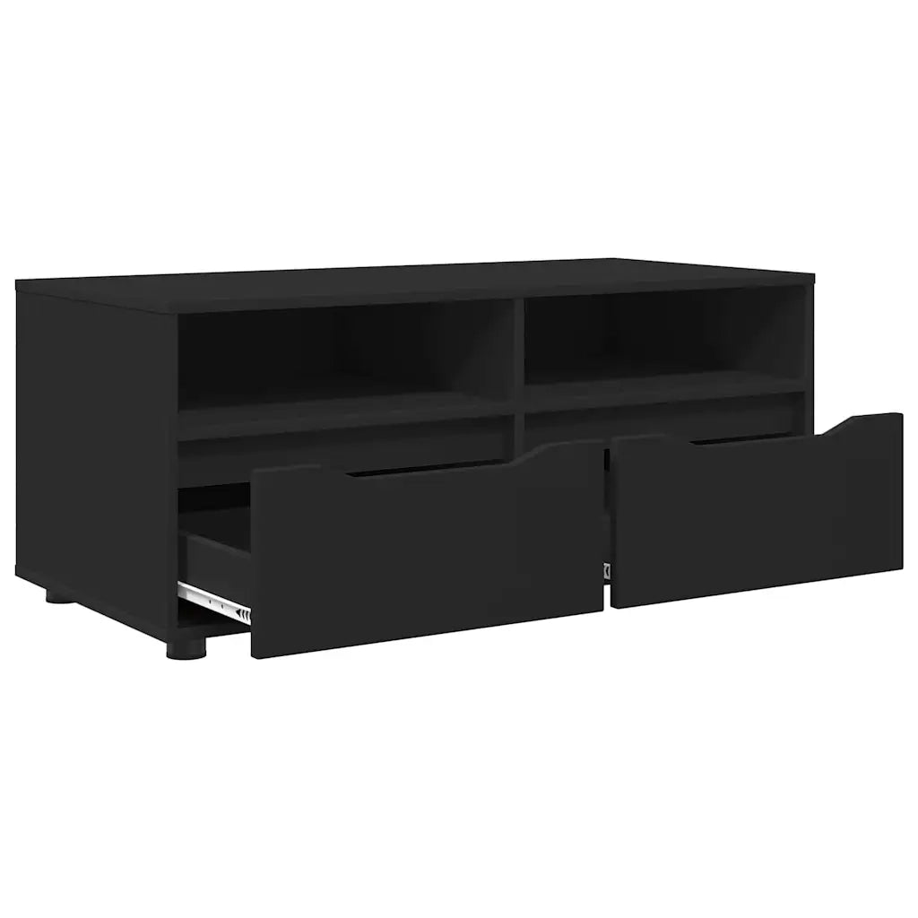 Mobile TV con cassetto Nero 100 x 48 x 43 cm Legno multistrato 888928