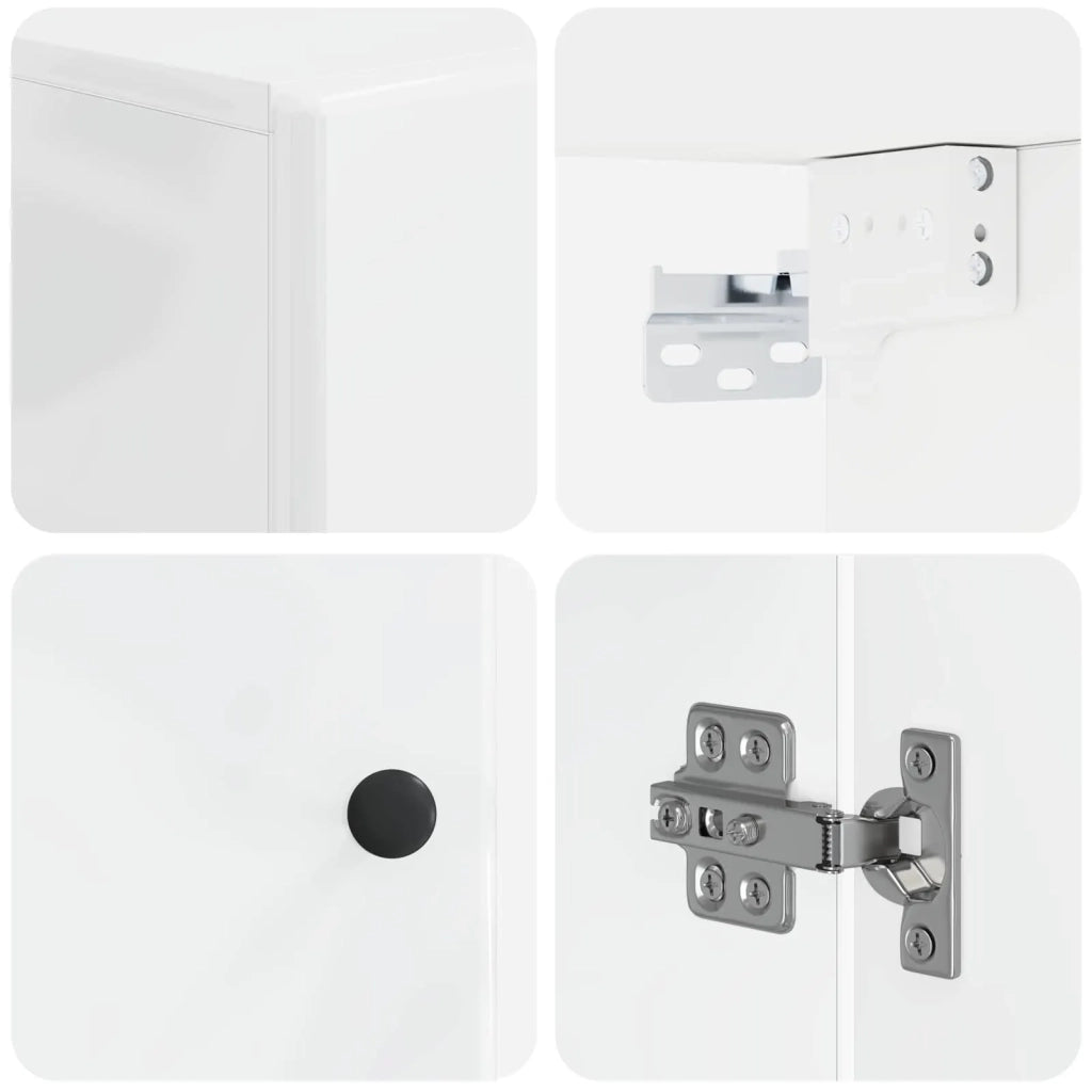 Armadio da bagno a muro BREDA Bianco Lucido 30 x 31 x 59 cm 897469