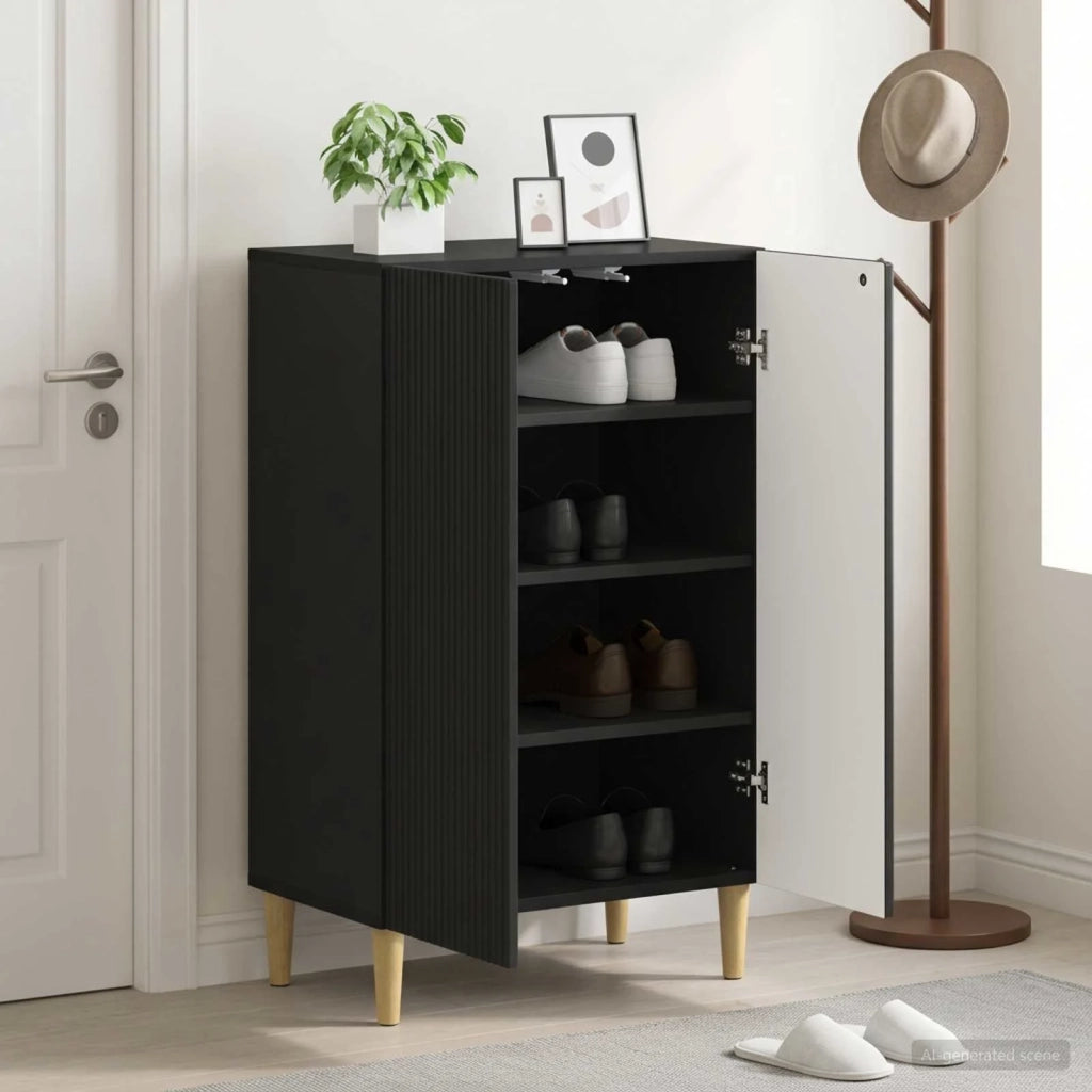 Mobile per scarpe ARNHEM 59,5 x 39,5 x 90 cm Nero 896646