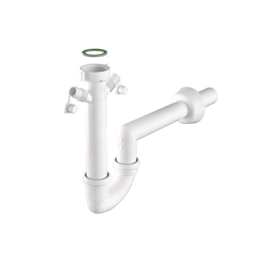 SIFONE PER LAVELLI CUCINA RING ONE 1 VASCA ATTACCO ELETTRODOMESTICI- 11/2- BONOM- pezzi 1