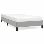Letto singolo | Letto per adulti | Giroletto senza Materasso Grigio Chiaro 90x190 cm Tessuto