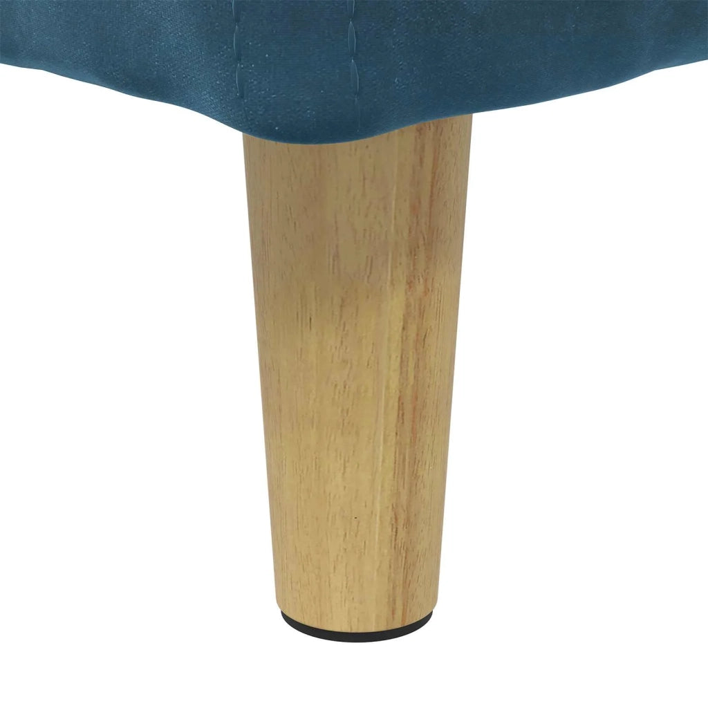 Pouf contenitore con cuscino Blu 40 x 40 x 45 cm Velluto