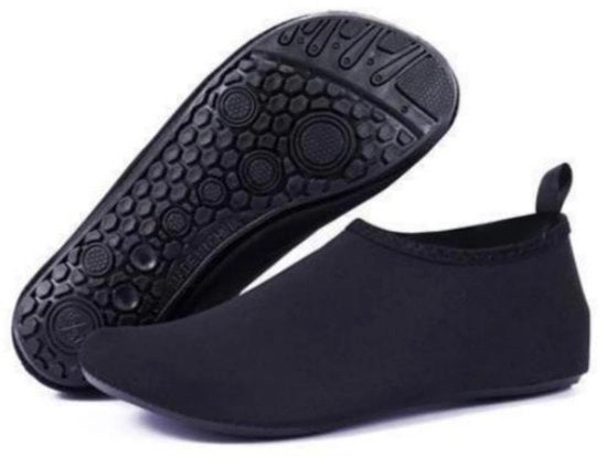 Scarpe con cinturino in gomma con suola spessa - misura S/(34-35) - altezza 20-21 cm - scarpe da bagno leggere e traspiranti - scarpe da immersione - scarpe da tennis - scarpe da spiaggia e calze - per piedi nudi, yoga e calze idonee per la pelle