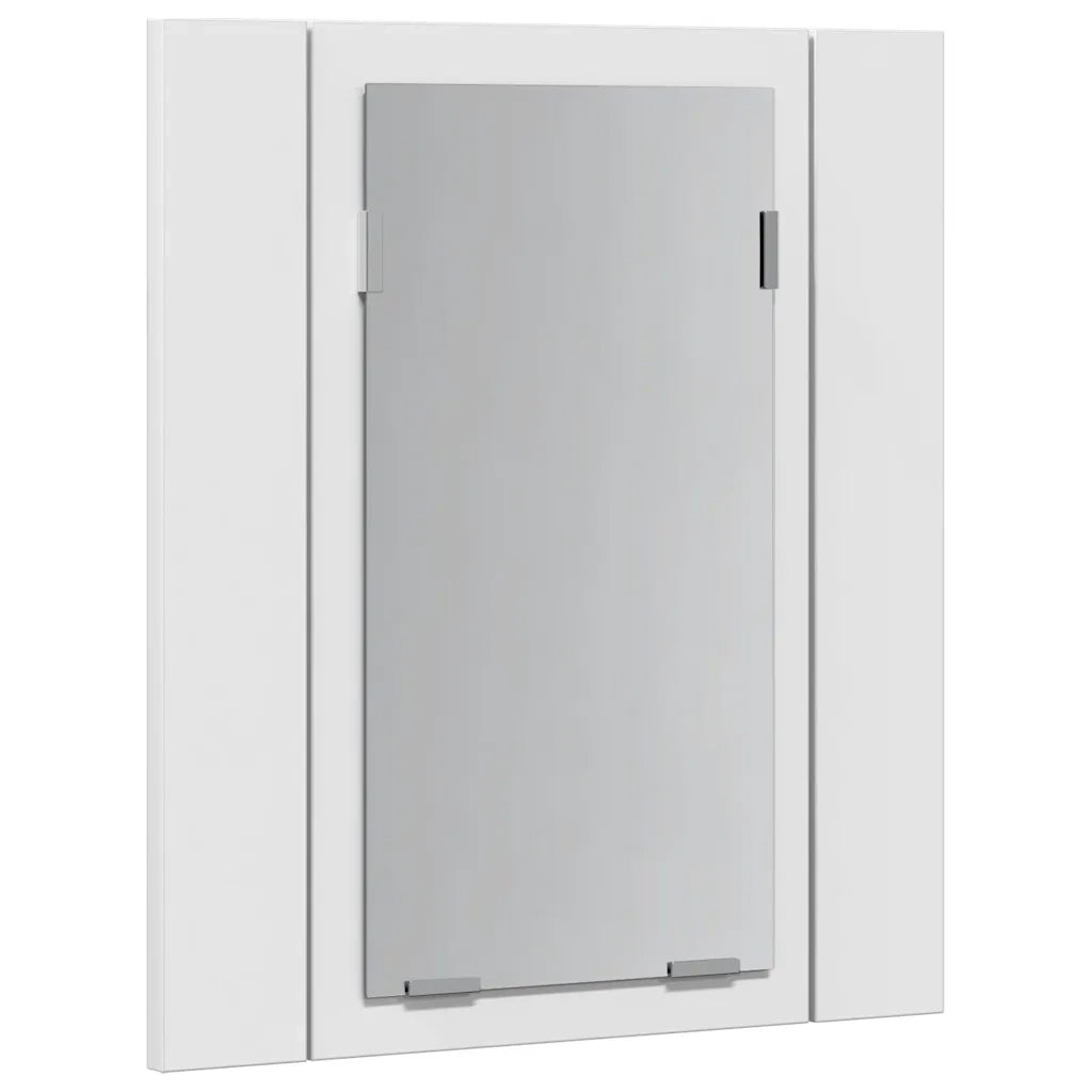 Specchio da Bagno con LED-Specchio per Bagno Bianco 40x12x45 cm in Acrilico