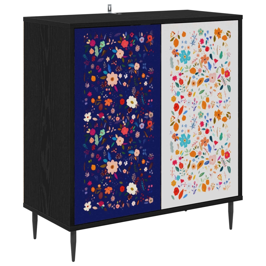Credenza MAINZ Rovere Nero 69 x 33 x 76 cm Legno ingegnerizzato 8006944
