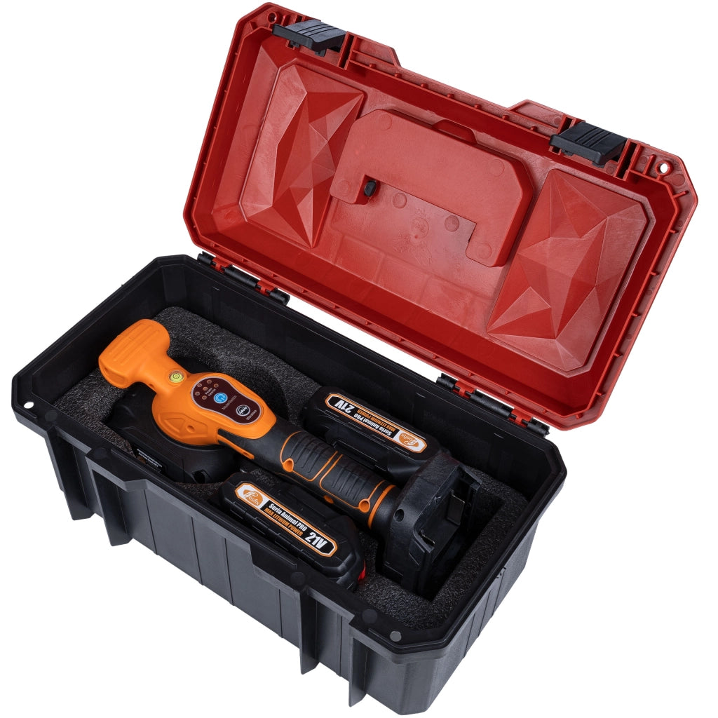 Pompa a Vuoto Vibrante Senza Fili Orange Mosquito OM21V – 21V, 800W, 120kg | Set con 2 Batterie e Valigetta