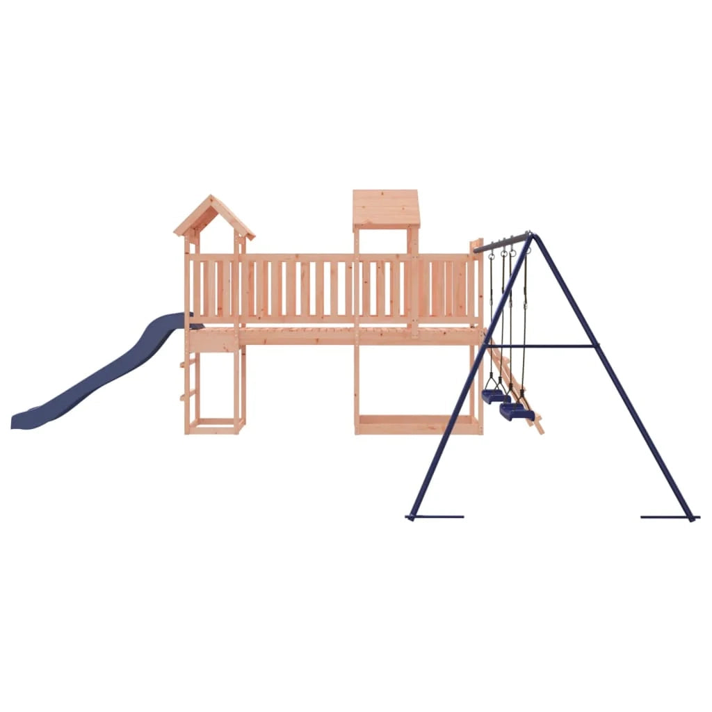 Altalena per parco giochi da esterno scivolo altalena robusta giochi da giardino 313 x 525 x 214 cm legno massello di abete Douglas 02_0004807
