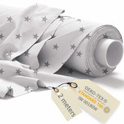Tessuto in Cotone per Metro 2Mx160cm 145 g/m² - Tessuti per Nafta per Metro - Tessuto per Mobili - Canapa, Tela, Tessuto per Persiane - Molton, Stardust
