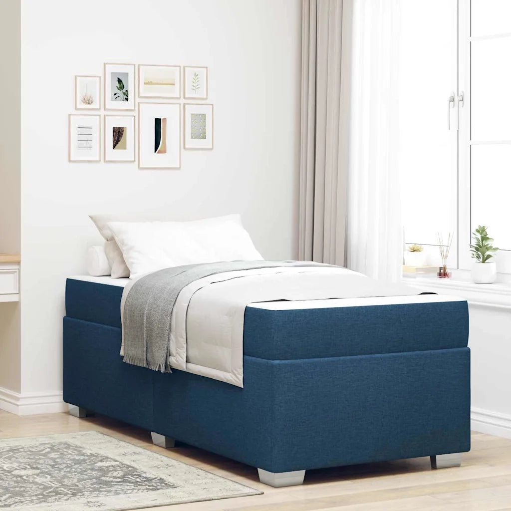 vidaXL Struttura del letto Blu 100 x 200 cm Tessuto