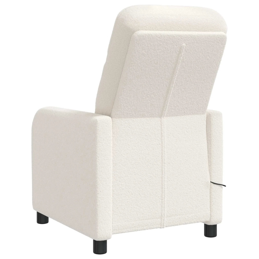 Divano Sedia-Poltrona Massaggiante Crema Boucl¨¦